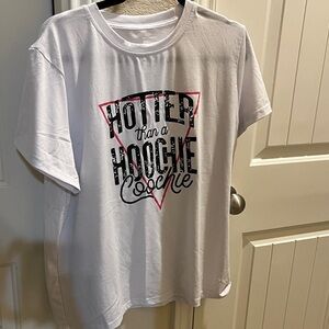 SHEIN White Graphic Tee - Short Sleeve